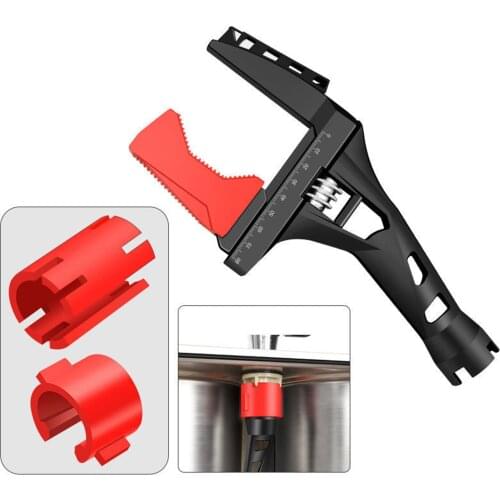 Plumber Wide Jaw Wide Opening Water Pipe Multifunctional Wrench Adjustable Sink Wrenches Bathroom Tools Spanner Repair Tool