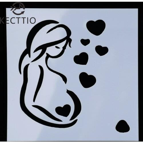 Reusable Stencil Art DIY Home Decor Scrapbooking Album Craft Flower Layering Plastic Stencils Coffee Cake Mold