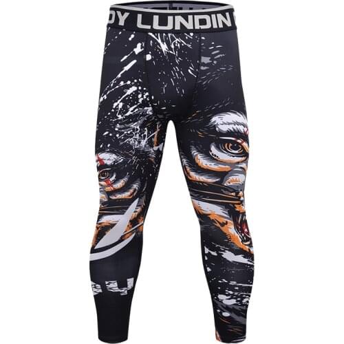Cody Lundin Men Fitness Compression Leggings Fashion Running Sportwear Tight Trousers