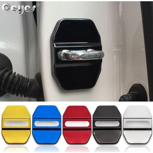 Car Door Lock Cover Cover Stickers Case For Mercedes Benz AMG BMW F20 F21 F45 G30 G11 G01 G02 F15 F16 Auto Styling Accessories