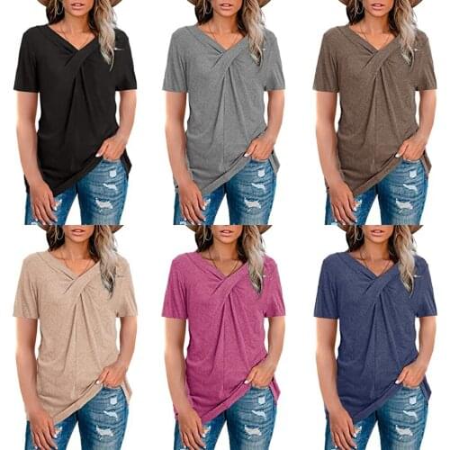 New 2021 Summer Leopard Women Oversized Tshirt V-neck Short Sleeve T-shirt Tops Womens Plus Size Fashion Casual Tee Shirt Femme