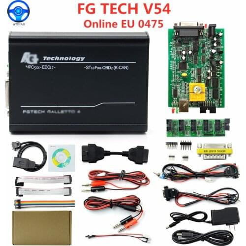 New Arrival EU 0475/0386 FGTech V54 Galletto 4 Full Chip Support BDM Full Function Fg Tech V54 Auto ECU Chip Tuning