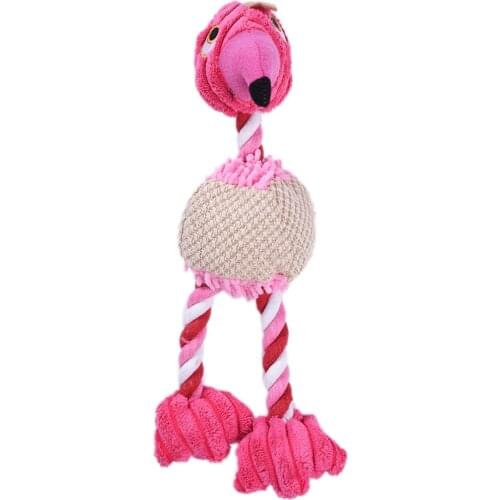 New Pet Dog Plush Toy Squeaky Chew Toys For Small Dogs Chick Shape Built-in Sound Teeth Cleaning Dog Chewing Toy Bite Resistant