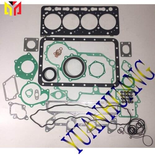 V3800 Engine Full Gasket Kit Overhual Set For KUBOTA Excavator Tractor Diesel Cylinder Head Valve Seal