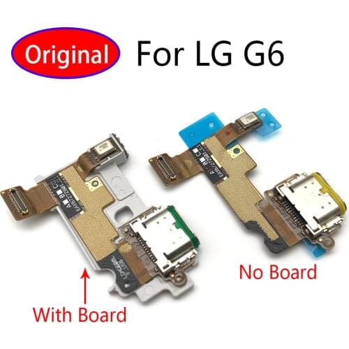 Power Charging Port Connector Board Parts Flex Cable With Microphone Mic For LG G6 G600 H870 H871 H872 LS993 VS998 US997 H873