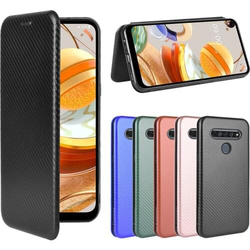 Sunjolly Case for LG K61 Q61 Wallet Stand Flip PU Leather Phone Case Cover coque capa LG K61 Q61 Case LG K61 Q61 Cover