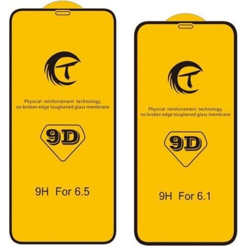 10pcs 9D Full Cover Curved Edge Tempered Glass For iPhone 11 XS Max XR X 8 7 6 6S Plus Hardness Screen Protector Protective