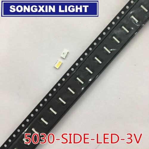 50PCS LED Backlight Edge LED Series 3V 5030 SVTE5030P-GW Cool white TV Application