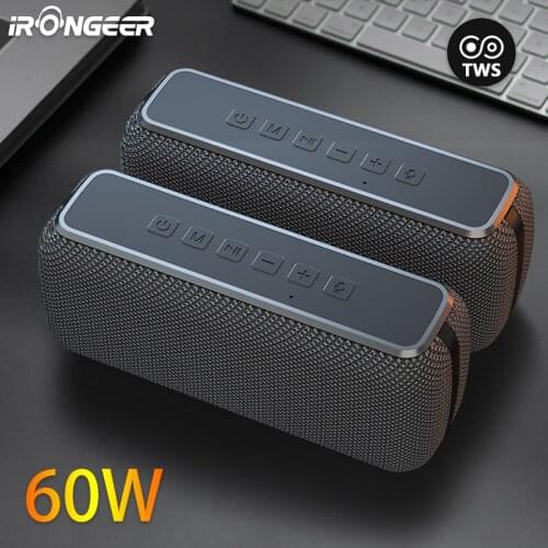60W Enceinte Bluetooth Puissant Subwoofer Speaker Blutooth Caixa De Som Portatil Parlantes Alta Potencia Inteligente Portable