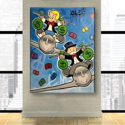 Abstract Posters Alec Monopoly Richie Jet Riders Home Decor Canvas Painting Wall Art Prints Modular Pictures Bedroom Living Room