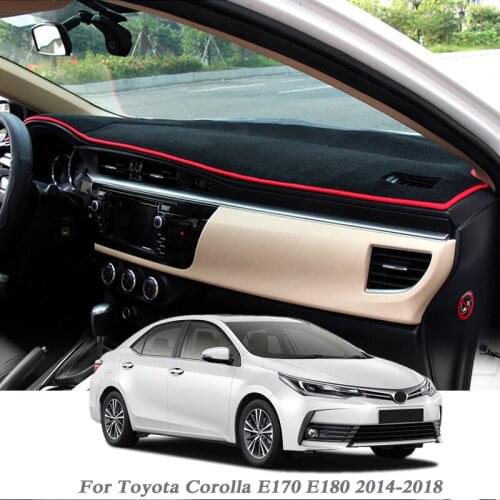 Car Styling Dashboard Protective Mat Shade Cushion Pad Rose Carpet For Toyota Corolla E170 E180 2014-20LHD&RHDInterior Accessory