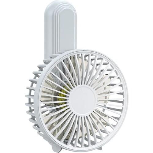 Household appliances oscillating USB fan hanging on the neck strap can be handheld desktop rechargeable mini fan small fan home