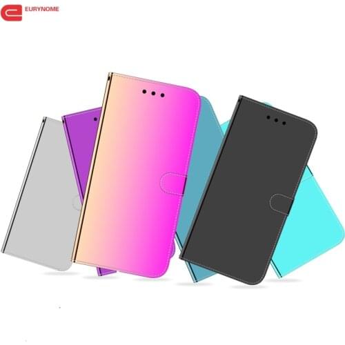 Case For Xiaomi Redmi Note 8 Pro 7 9 9A 9C 9S Flip Shockproof Wallet Magnetic Mirror Leahter Cover For Xiaomi Redmi Note 9 Pro