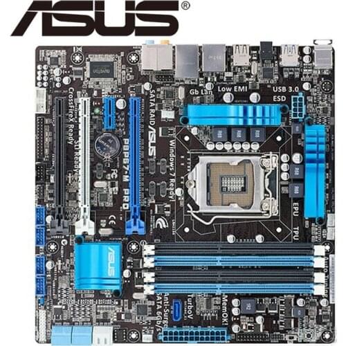 For asus original motherboardP8P67-M PRO DDR3 LGA 1155 USB2for asus0 USB3for asus0 P67 Desktop Motherboard