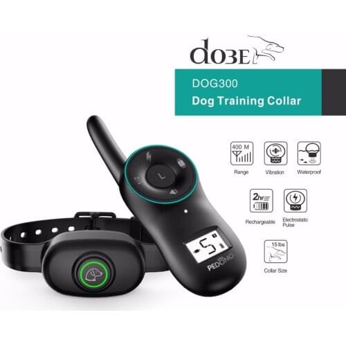 500M Dog Electric Collar Waterproof Training Collar Rechargeable Remote Bark Control Anti Bark Pet Trainer Shock Vibrate Collar