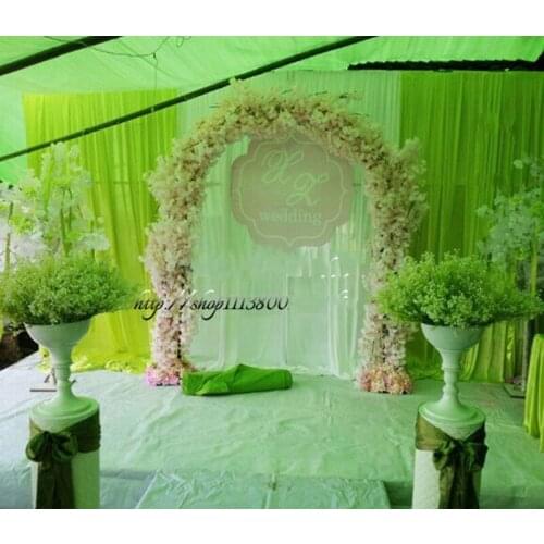 Artificial Cherry Blossom DIY Simulation Wedding Arch Door Home Wall Hanging Garland Wedding Centerpieces Decorations Bouquet