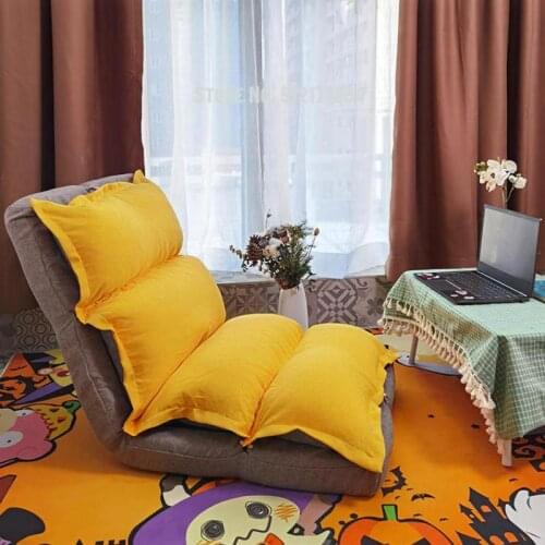 Lazy sofa tatami single bay window folding cute bedroom female small recliner chair back chair small computer chair