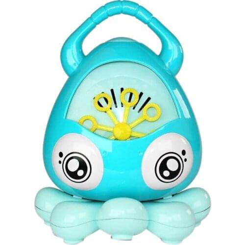 Octopus Bubble Machine Automatic Bubble Maker Bubble Making Machine Kids Bubble Blower Toys with Sound and Music