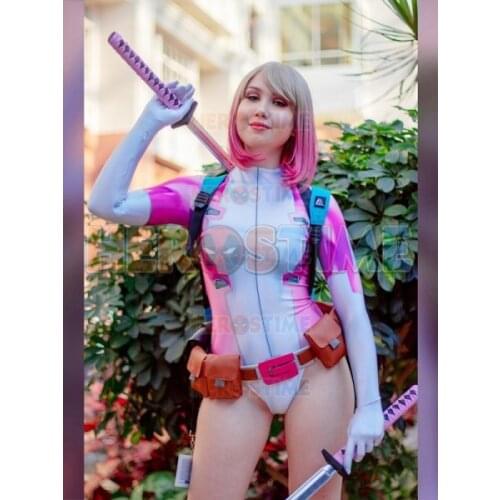 New Gwenpool Girl Cosplay Costume 3D Print Spandex High Quality Cosplay Halloween Costume for woman zentai bodysuit
