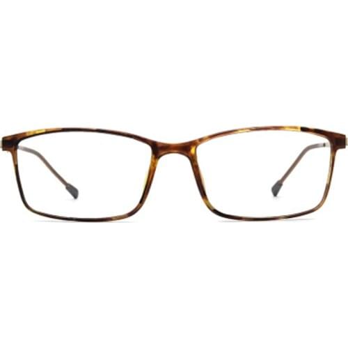 OEYEYEO Metal Full Frame Eyeglasses Mens Simple Refined Square Spectacle Frame Womens Retro Fashion Myopia Spectacle Frame