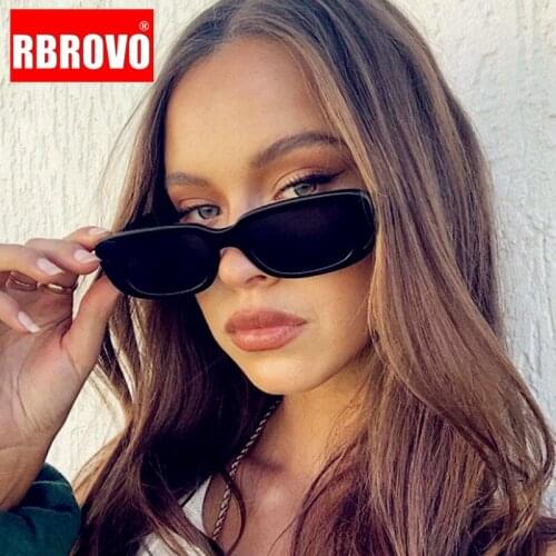 RBROVO 2021 Vintage Sunglasse Women Rectangle Glasses Women/Men Square Retro Eyeglasses Women Luxury Brand Gafas De Sol Hombre