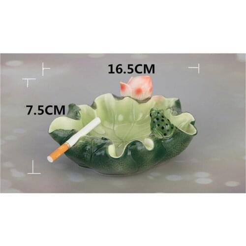 Retro ashtray Personality Lotus Ashtrays Fashion Home decoration Mens Ash Tray ceramic ashtray Indoor accessories