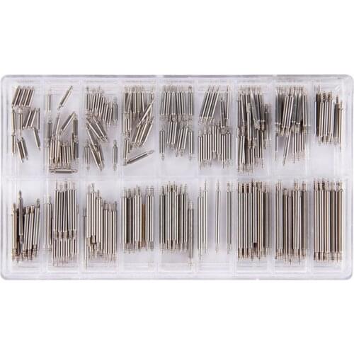 360pcs 8-25mm / 6-23mm Stainless Steel Watch Band Spring Bars Strap Link Pins Repair Watchmaker Tools Watch Repair Tools & Kits