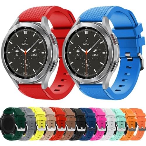 22mm 20mm Silicone Band for Samsung Galaxy Watch 46mm 42mm Sports Strap for Gear S3 Frontier/Classic active 2 Huawei Watch band