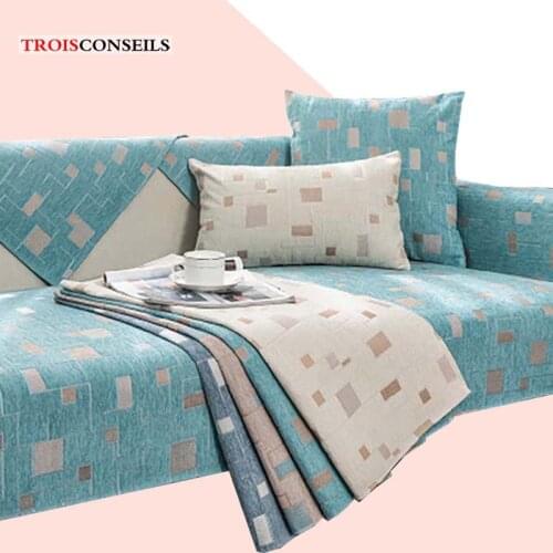 Chenille Summer Sofa Cover Four Seasons Universal Non-slip Sofa Towel for Living Room Couch Seater Sofa Cover