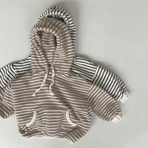Loose Kids Baby Boys Girls Stripe Hoodie For Girls Hoodie Spring Autumn Kids Baby Boy Girl Top Girls Childrens Clothes Hoodie