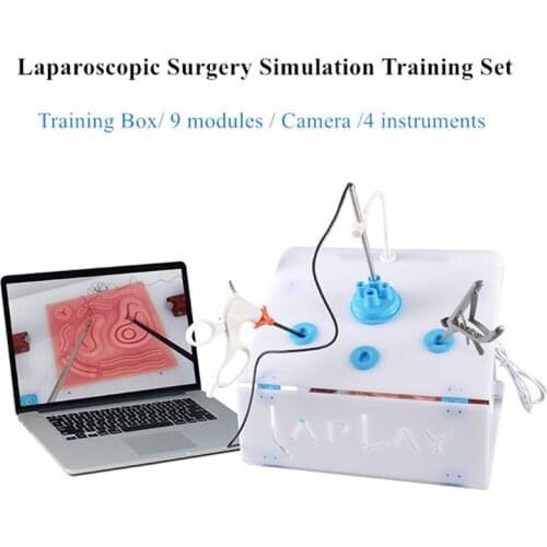 Laparoscopic Surgery Training Box Package Simulated Surgical Instrument Trainer dental Surgical Equipments