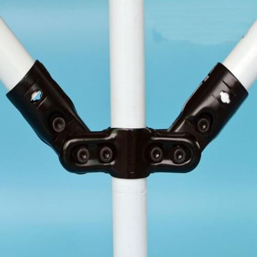 U shape Steel pipe fittings black 28mm Wire rod connecting head Working table Galvanized pipe connector Anti static 2pcs