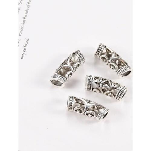20Pcs/lot Vintage Metal Zinc Alloy Charms Trendy Retro Bead for Diy Handmade Bracelets Jewelry