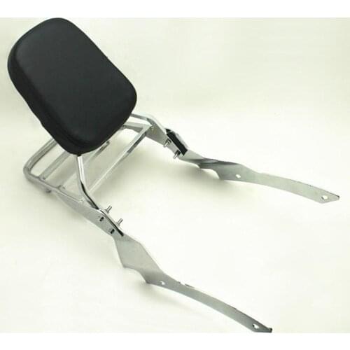 Vstar DS400 DS650 Rear Luggage Rack Support Cargo Shelf Bracket w/ Backrest Sissy Bar for Yamaha V-Star DS 400/650 1996 1997