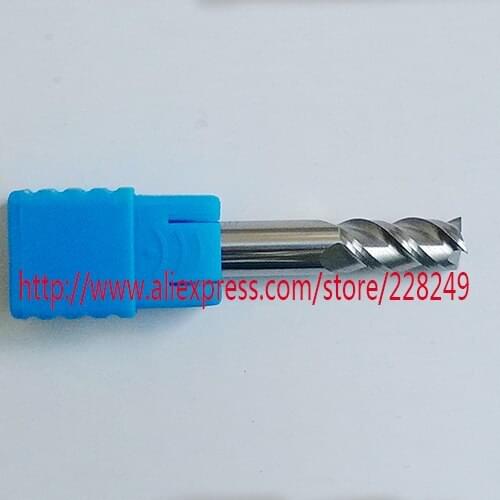 1pc D6*15*D6*50 HRC50 3 Flutes Flat End Mills For Aluminum CNC Milling Tools Router bits