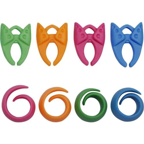 12 Pcs Sewing Threads Wrapped Clamp Shelves Fixed Mixed Colors Sewing Tool Silicone Bobbin Clips DIY Apparel Sewing Fabric