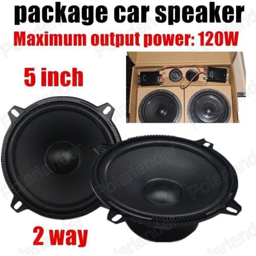 2pcs 5 inch best selling hot sale for all cars 2 way 2x120W Car Mini package Speaker Audio stereo speaker