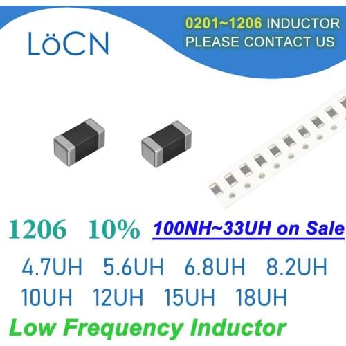 4000Pcs 1206 3216 10% SMD Chip Inductor 4.7UH 5.6UH 6.8UH 8.2UH 10UH 12UH 15UH 18UH Multilayer Ferrite Inductors High Quality K