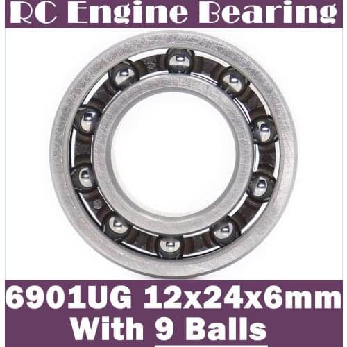6901UG RC Engine Bearing 12x24x6mm ABEC-3 ( 1 PC ) 6901 UG Glow Plug Model R/C Engines Ball Bearings