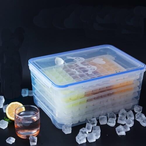 Large ice box 6 layers Ice Cube Mold 420 Tray Maker With Lid Cover BPA Free Mould Container StorageBox
