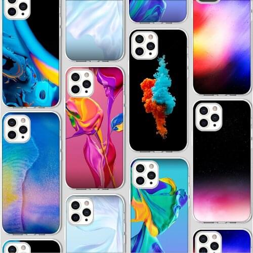 Ciciber Funda Case for Iphone 12 Case for IPhone 12 11 Pro XR 7 X XS Max Mini 8 6 6S Plus 5 SE 2020 Silicone Fashion Color Lines