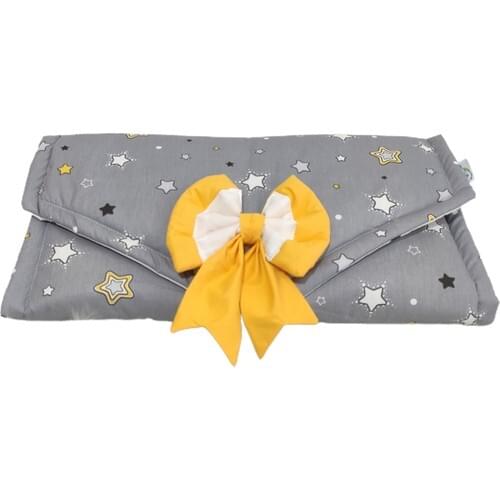 Baby Shop Yellow Gray Daisy Star Pattern Bag Shaped Altaçma Cushion
