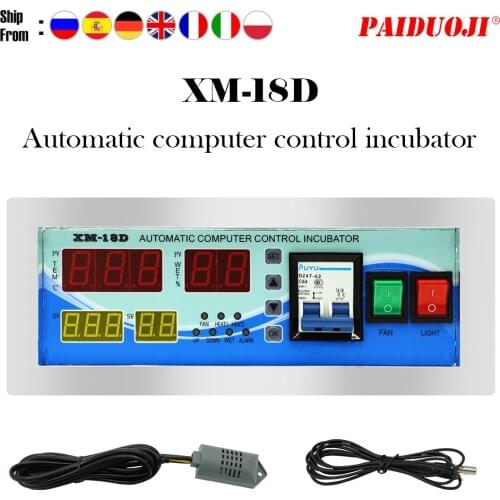 Dual Control 220V Electronic Display Adjustable Thermostat ComputerIncubator Accessories Thermostat Switch For Incubator