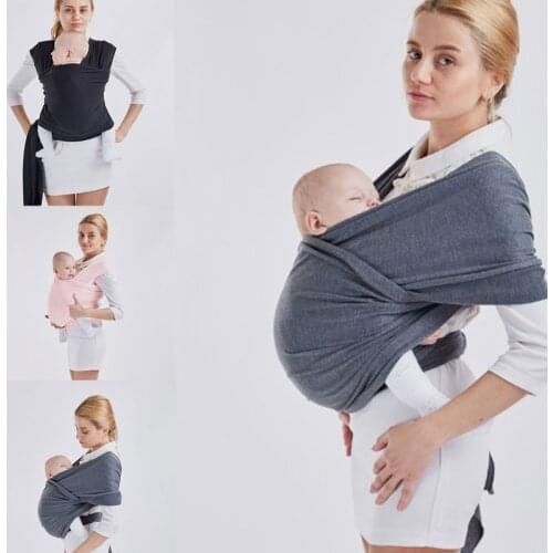 H3CD Multifunctional Newborn Infant Sling Wrap Baby Stretchy Carrier Backpack Front Holding Shoulder Belt X-shaped