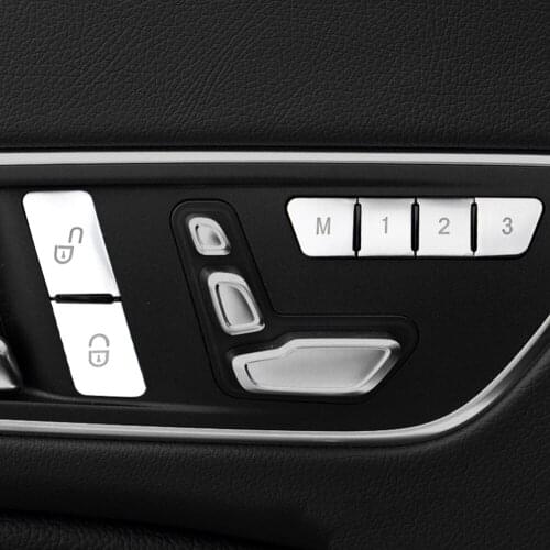 Chrome Door Lock Buttons Cover Trim Plastic Replacement Trim Accessory