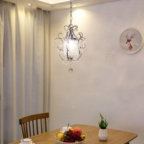 Modern Creativity Crystal Chandeliers Small Chandelier Ceiling Lights Fixture for Living Room Bedroom Restaurant WF1014