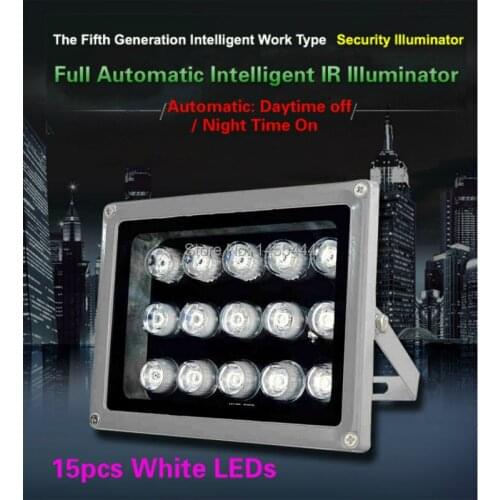 Lihmsek CCTV 15pcs Array White LEDS Illuminator Light CCTV IR Infrared Night Vision For Surveillance Camera