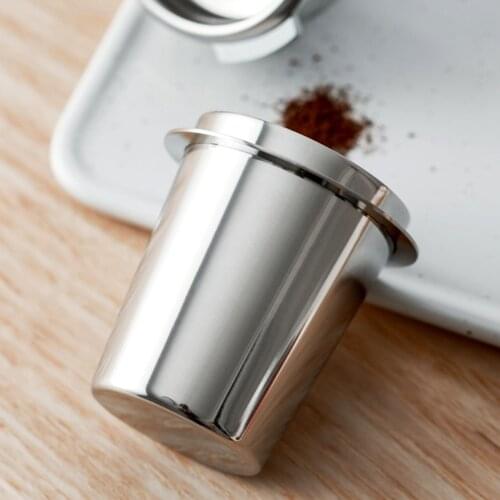 Coffee Dosing Cup Powder Feeder Part for Espresso Machine Dosing Cup Stainless Steel Coffe Measuring cup