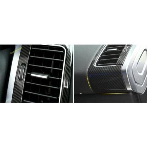 Lapetus Side Air Condition AC Outlet Vent Cover Trim For RANGE ROVER Sport 2014 2015 2016 2017 Auto Accessories ABS Carbon Fiber