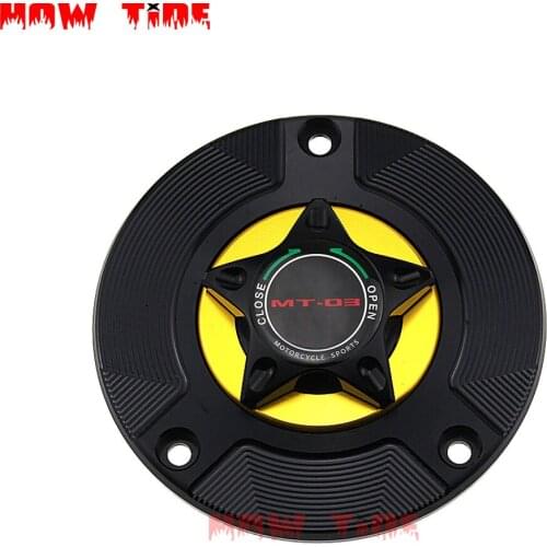 Logo 8 Colors CNC Aluminum Keyless Motorcycle Accessories Fuel Gas Tank Cap Cover for Yamaha MT-03 MT03 MT 03 2015 2016 2017